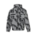 Painted Oblique Hooded Jacket | Black & White
