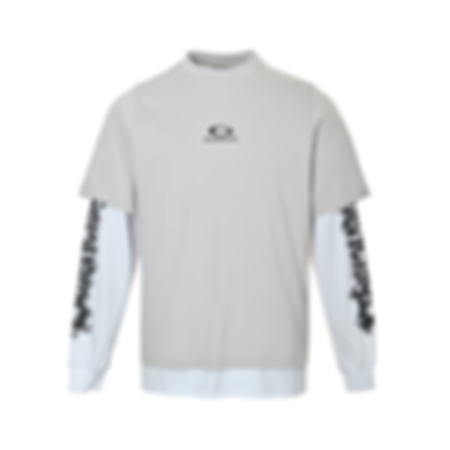 Layered Skater T-Shirt - Grey/White