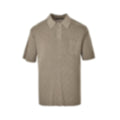 Pointelle Monogram Knit Polo | Taupe