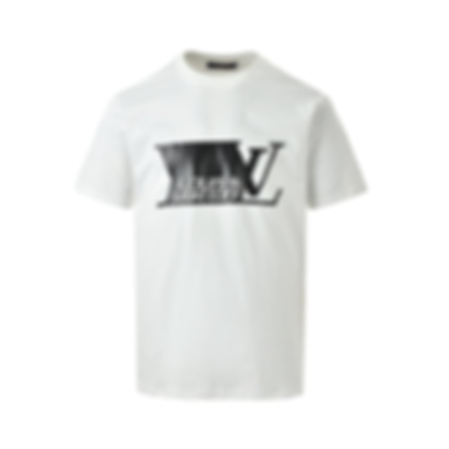 Carbon Fiber LV Logo T-Shirt - White