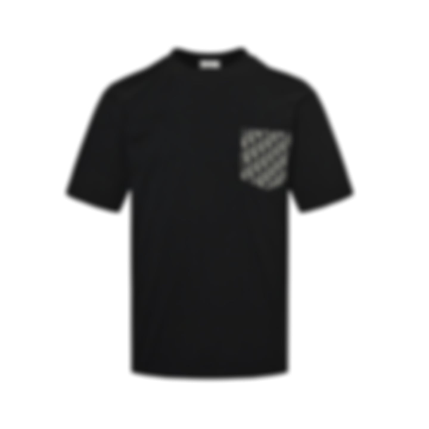 Oblique Jacquard Pocket T-Shirt | Black