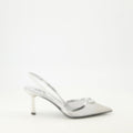 Silver Mesh Heels