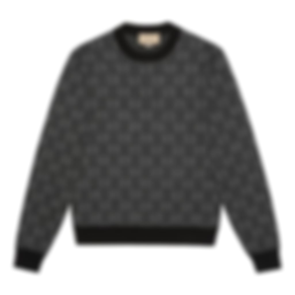 GG Jacquard Knit Crewneck Sweater
