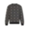 Monogram Jacquard Sweatshirt | Black & White