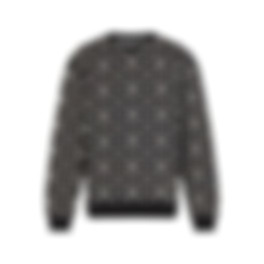 Monogram Jacquard Sweatshirt | Black & White