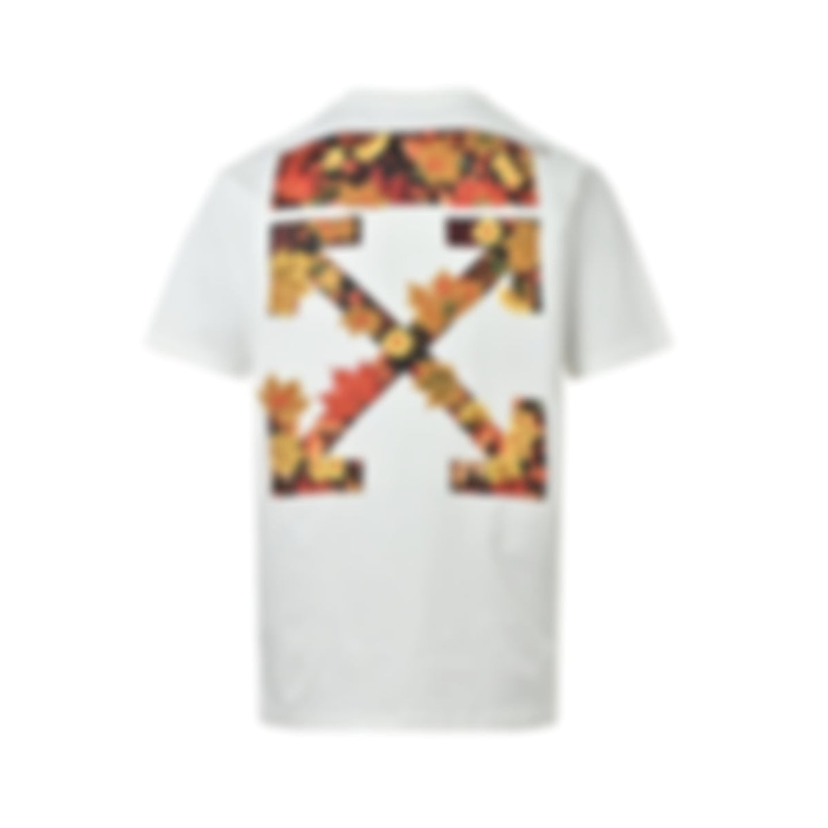 Embroidered Leaves Arrow Logo T-Shirt | White