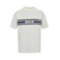 Jacquard Stripe Logo T-Shirt | White