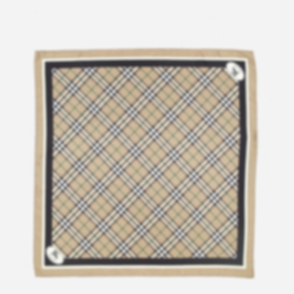 Checkered Silk Scarf