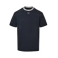 Striped Collar FF Logo T-Shirt | Dark Navy
