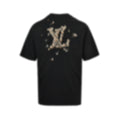 Embroidered Sailboat LV Logo T-Shirt - Black