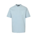 Textured LV Logo T-Shirt | Light Blue