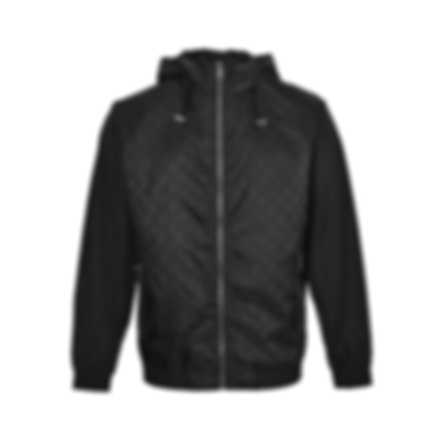 Monogram Windbreaker | Black & Grey | Slim Fit