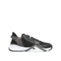 Flow Mixed-Media Sneaker | Black & Grey