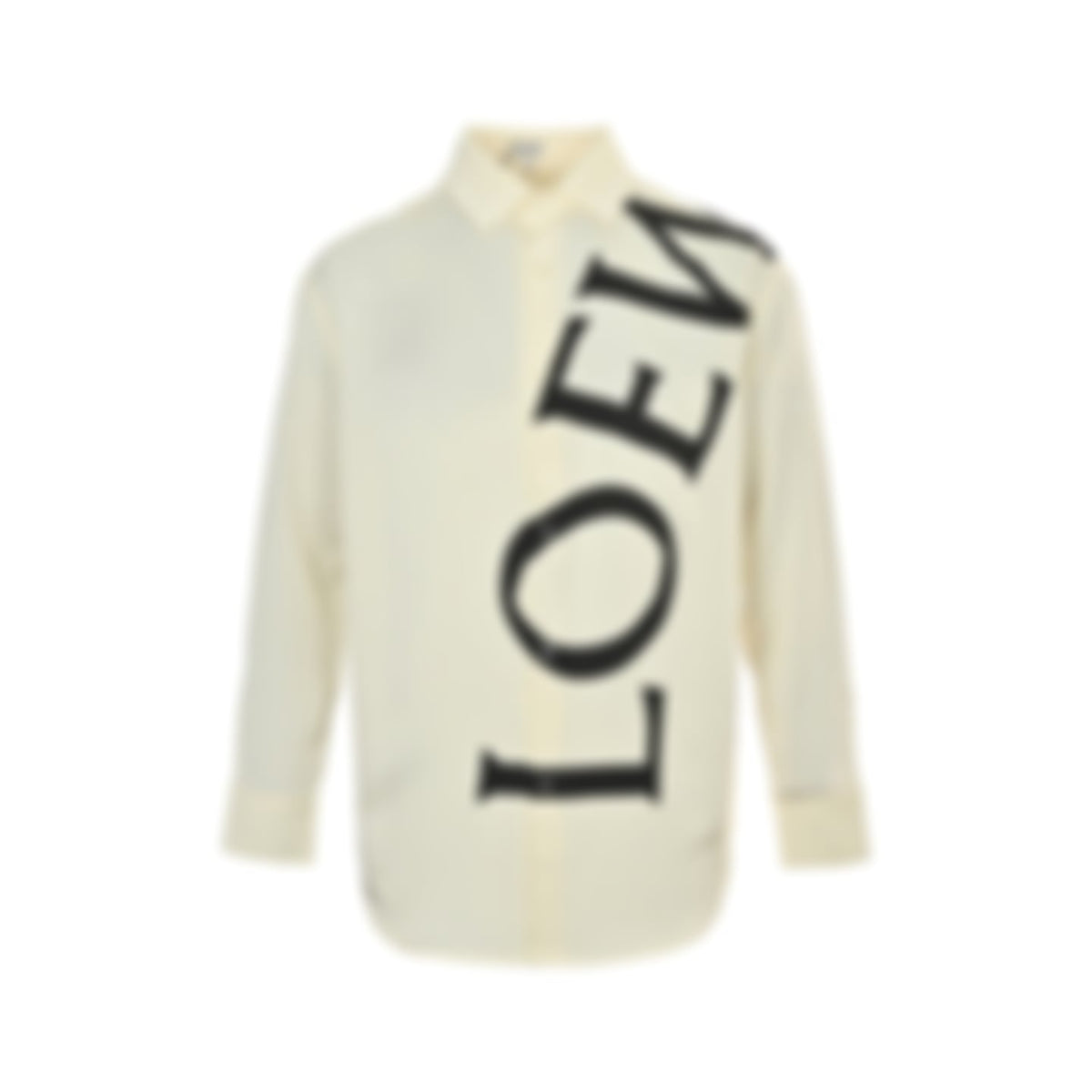 Logo Printed Silk Shirt