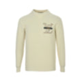 LV Appliqué Ribbed Knit Sweater | Cream