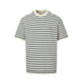 Striped Knit T-Shirt | Cream & Navy