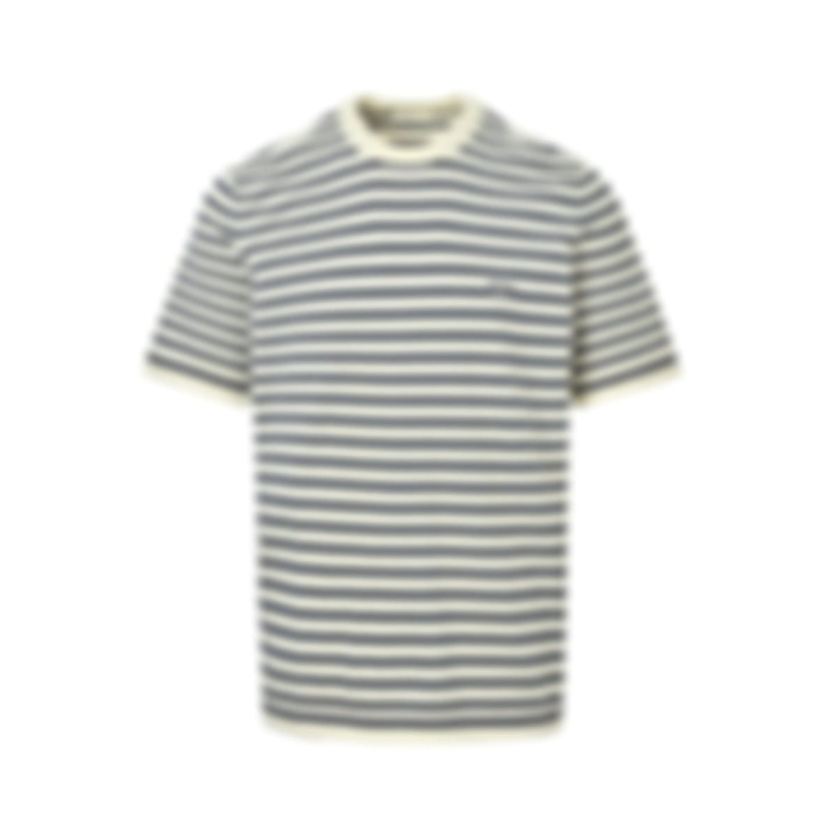 Striped Knit T-Shirt | Cream & Navy