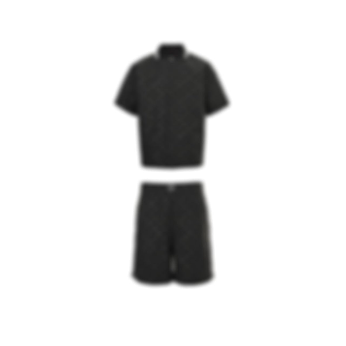 Tonal Monogram Short-Sleeve Track Set