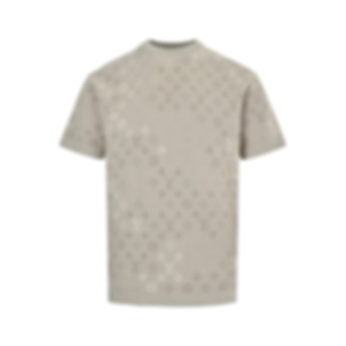 Monogram Jacquard Knit T-Shirt - Beige