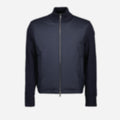 Two-material down jacket
