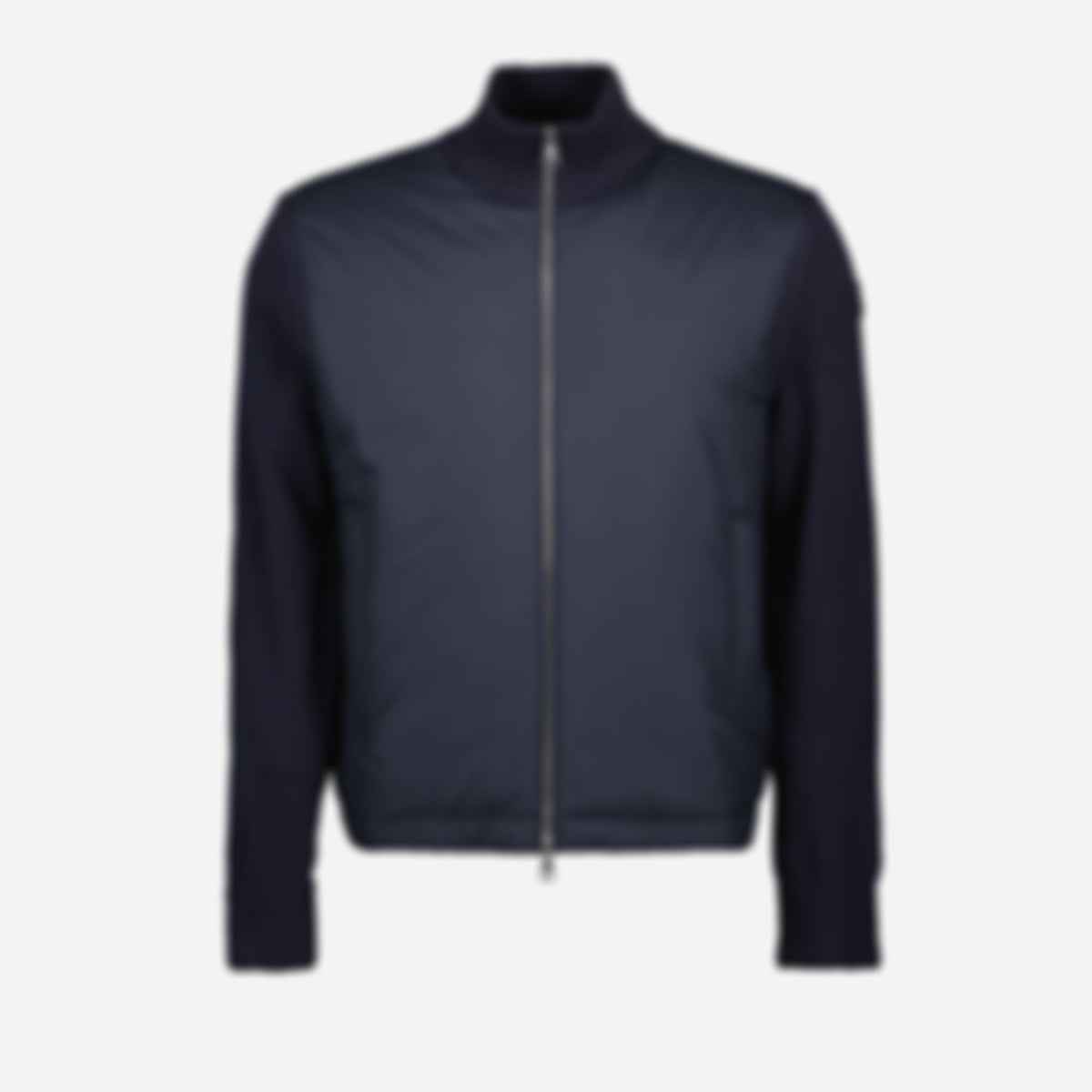 Two-material down jacket