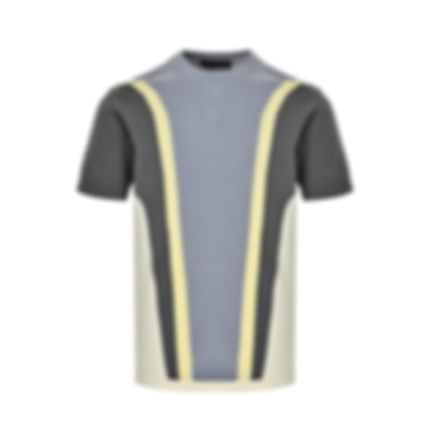 Embossed LV Color-Block T-Shirt | Blue-Grey