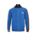 Cotton Knit Zip Jacket | Blue