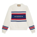 Vintage Star Logo Striped Sweatshirt