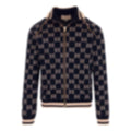 Monogram Jersey Zip-Up Jacket