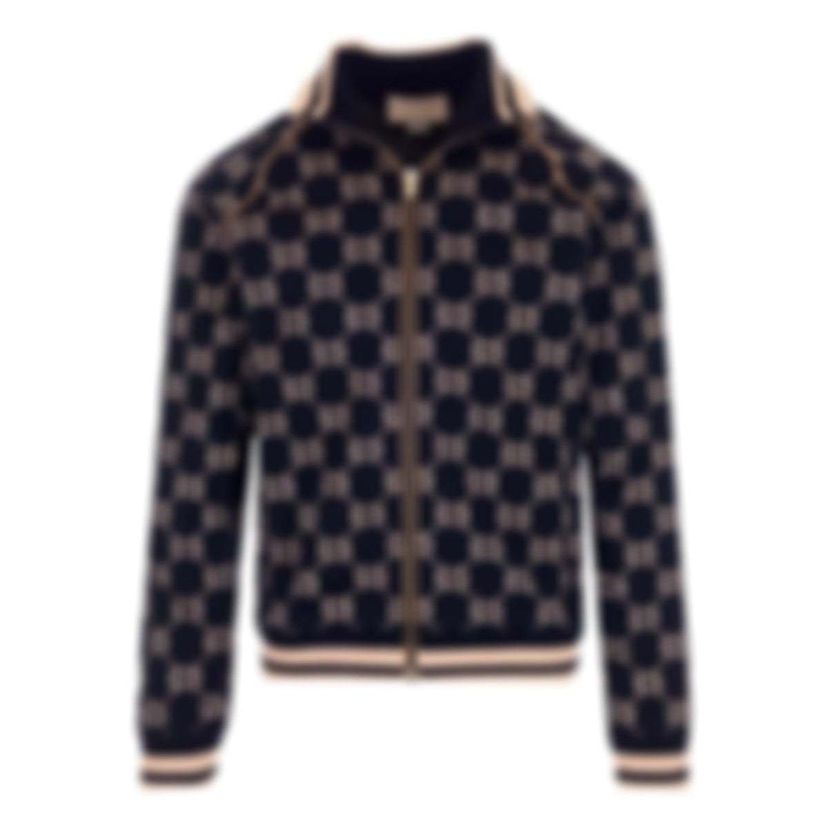 Monogram Jersey Zip-Up Jacket