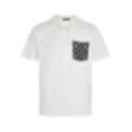 Monogram Pocket Chain T-Shirt | White