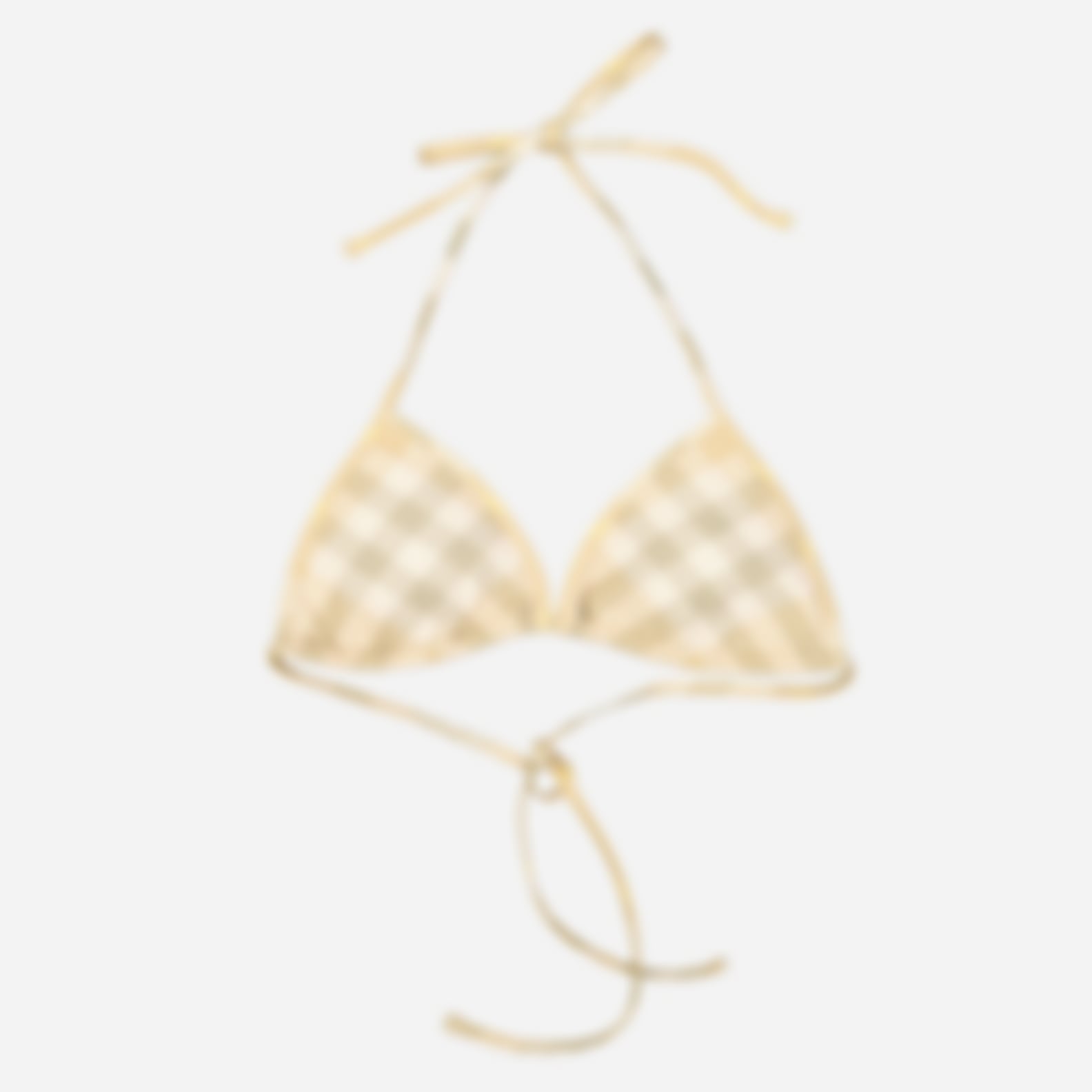 Checked Bikini Top