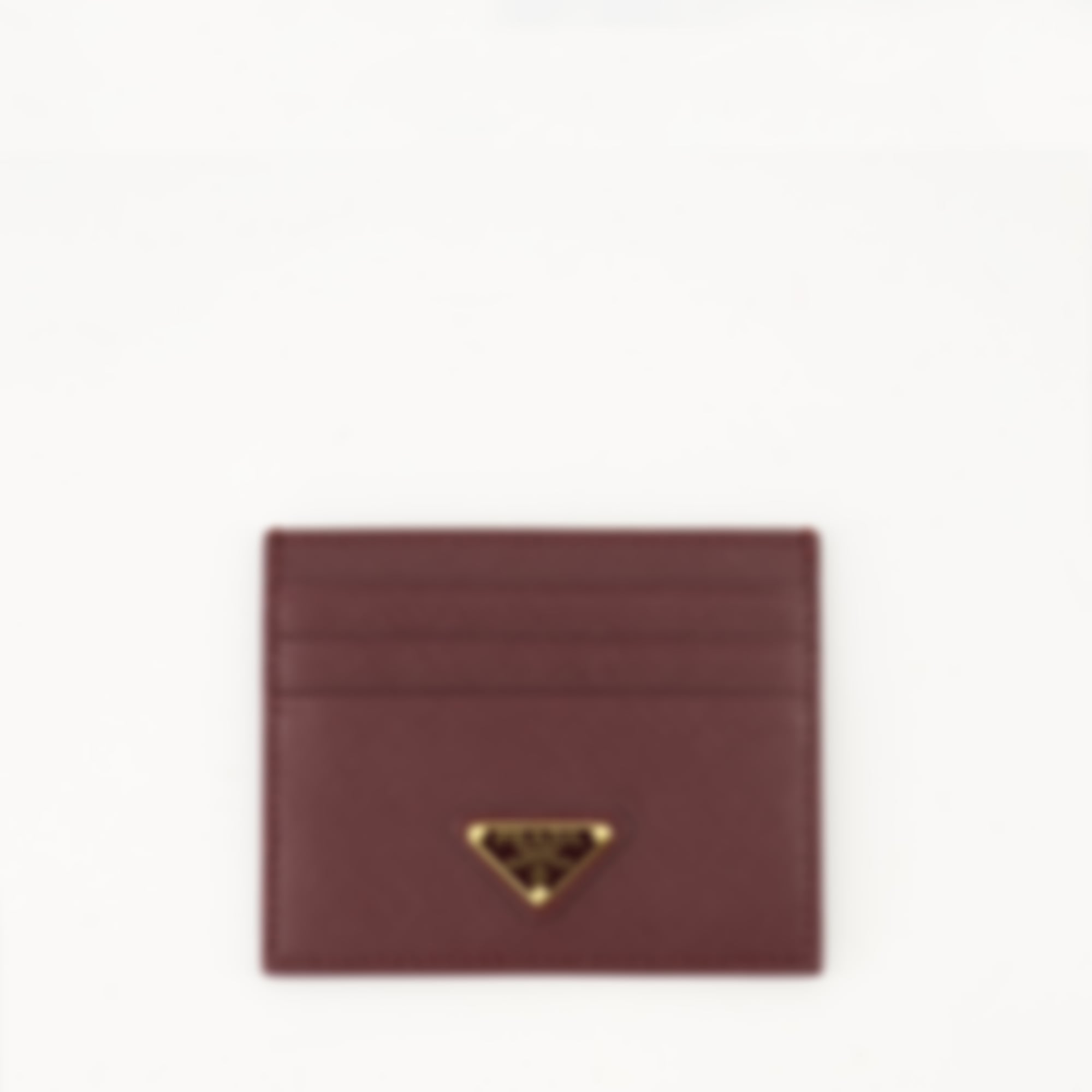 Saffiano Leather Card Holder | Bordeaux
