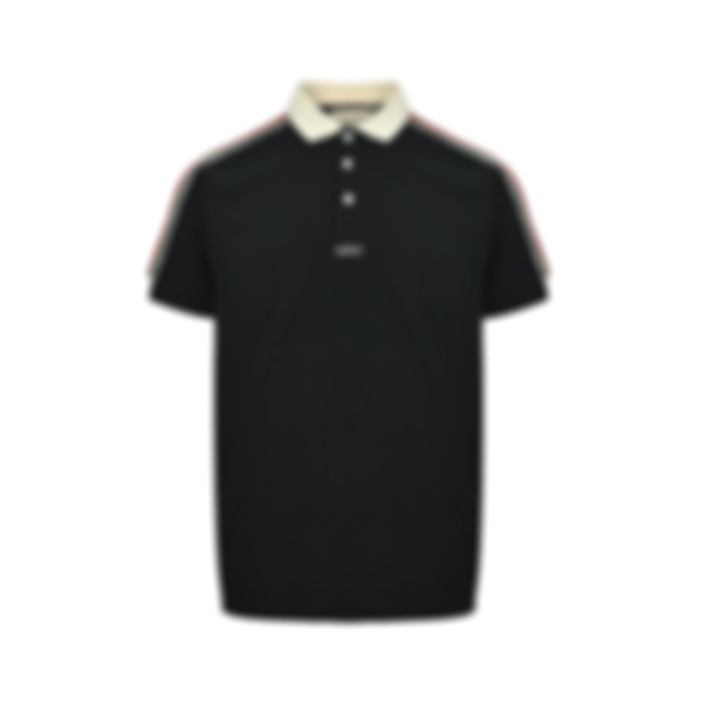 Web-Stripe Trim Polo Shirt