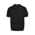 Black-on-Black Grosgrain Patch T-Shirt - Black