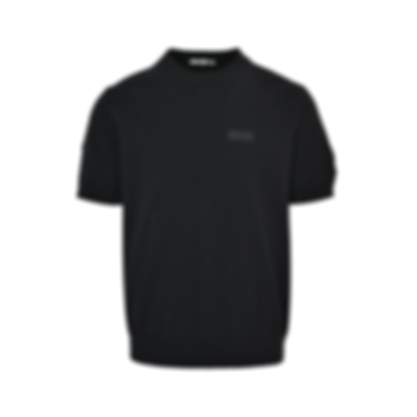 Black-on-Black Grosgrain Patch T-Shirt - Black