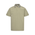 Check Collar Piqué Polo | Sage Green
