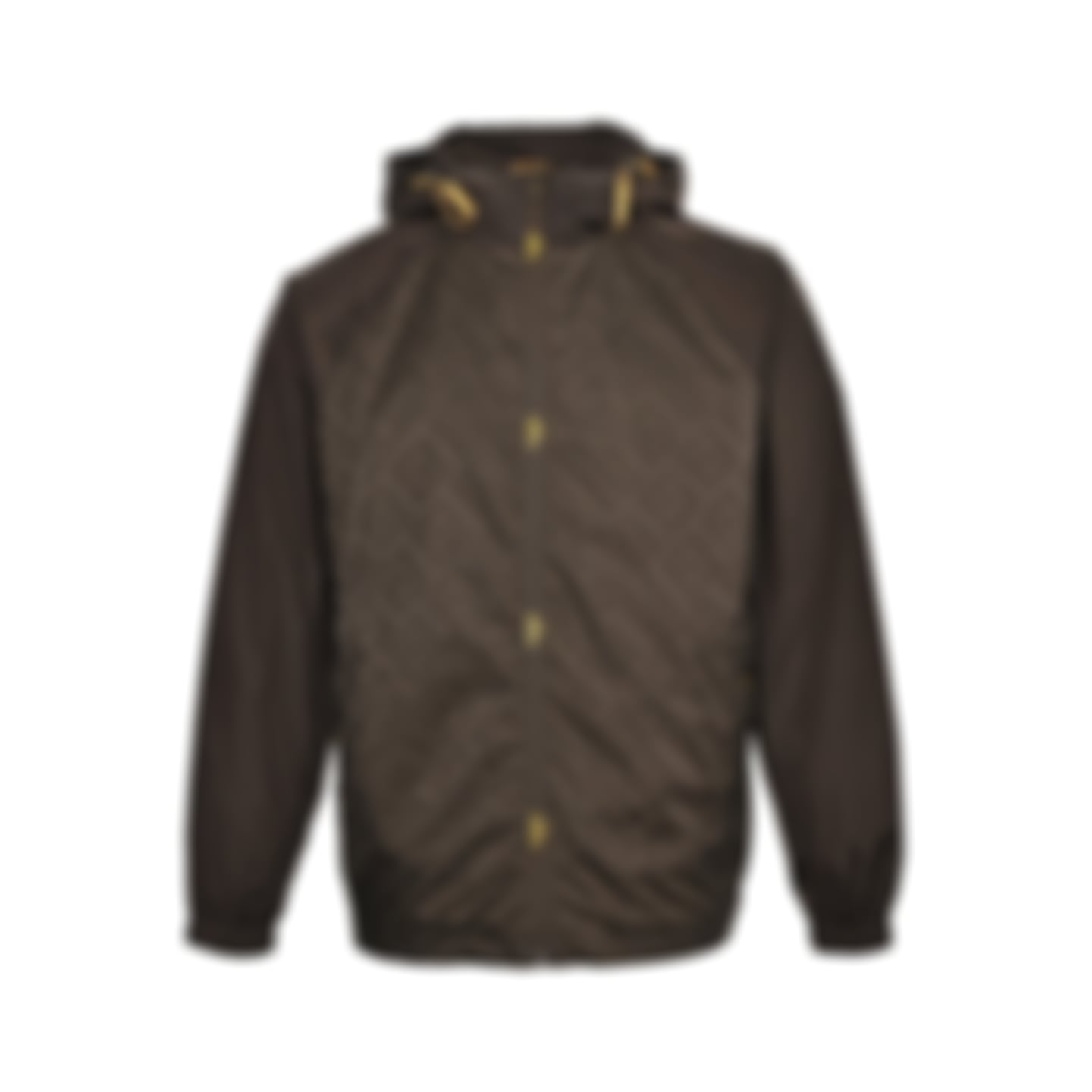 Monogram Windbreaker | Dark Brown & Black