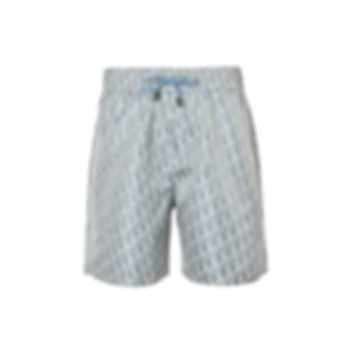 Oblique Jacquard Cotton Shorts | Light Blue