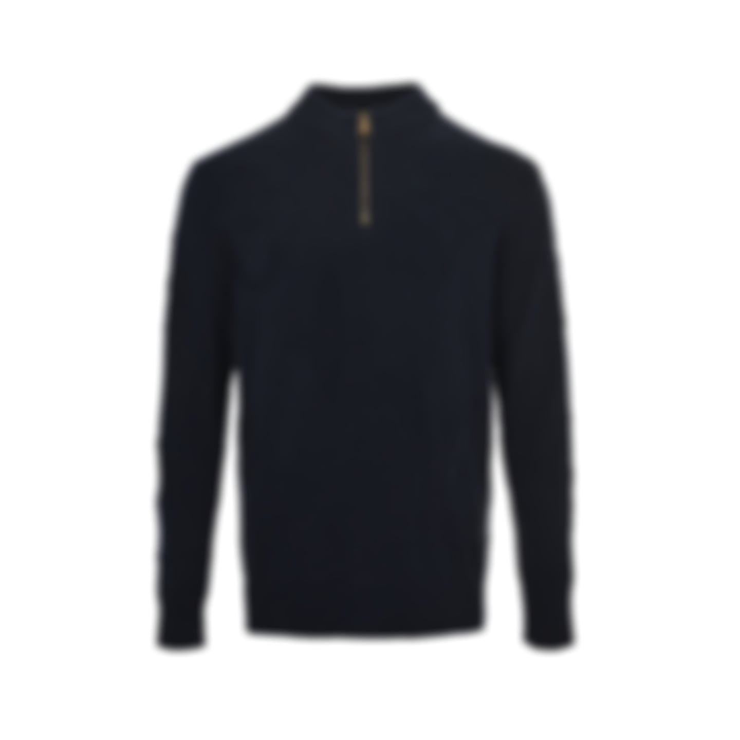 Embossed Monogram Flower Quarter-Zip | Navy