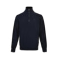 Equestrian Knight Quarter-Zip Knit Sweater