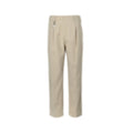 Gabardine Trousers with Triangle Logo | Beige