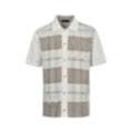 Mixed Plaid Knit Shirt