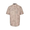Multi-Tonal Monogram Short-Sleeve Shirt | Beige