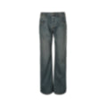 Horsebit Detail Jeans - Washed Blue