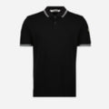 Polo with Striped Borders
