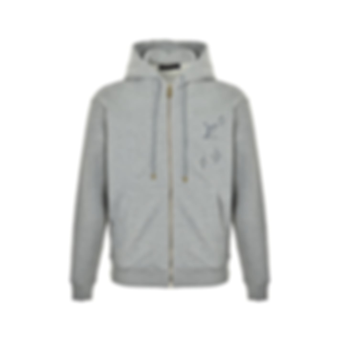 Embroidered Sketch Monogram Zip-Up Hoodie