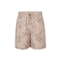 Multi-Tonal Monogram Shorts | Beige
