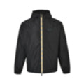 Vintage Check Trim Hooded Jacket | Black