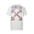 Embroidered Cherry Blossom Arrow Logo T-Shirt | White